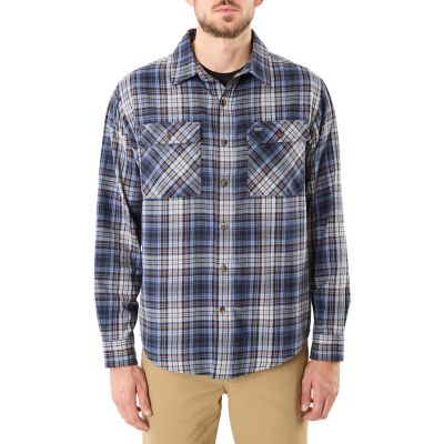 Smith's Workwear Long Sleeve 2-Pocket Plaid Flannel Shirt With Pen-Slot ...