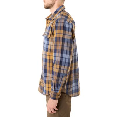 Image showing  Long-Sleeve Plaid 1-Pocket Flannel Button-Up Shirt