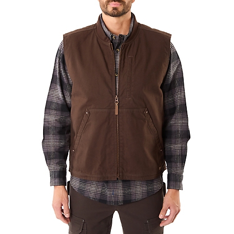 Smith's Workwear Sherpa-Lined Duck Canvas Vest