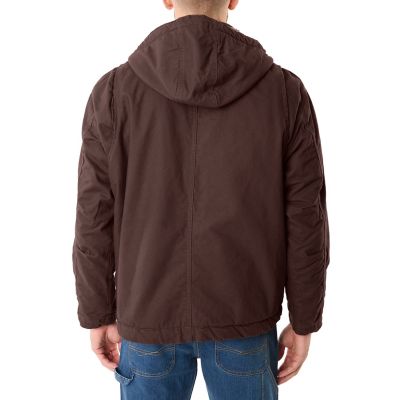 Image showing  Sherpa-Lined Duck Canvas Hooded Work Jacket