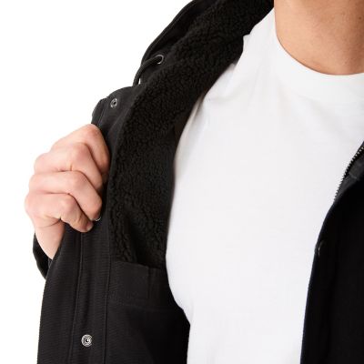 Image showing  Sherpa Lined Duck Canvas Hooded Work Jacket