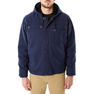 Smith's Workwear Sherpa Lined Duck Canvas Hooded Work Jacket