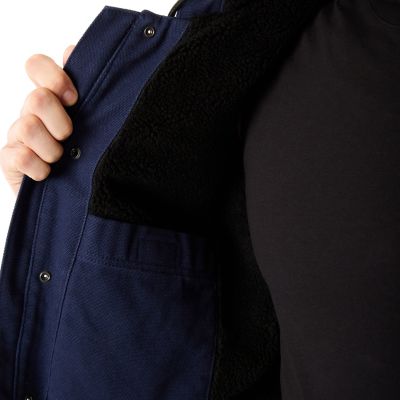 Image showing  Sherpa Lined Duck Canvas Hooded Work Jacket