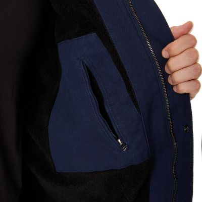 Image showing  Sherpa Lined Duck Canvas Hooded Work Jacket