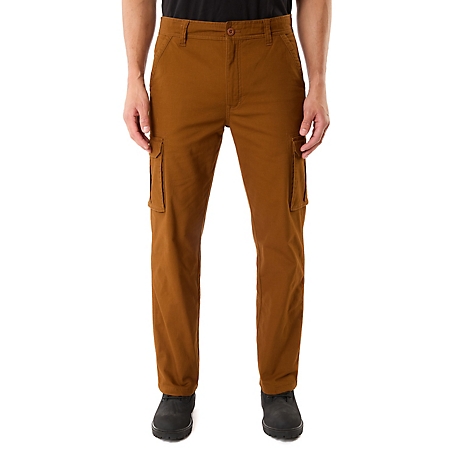 Smith's Workwear Stretch Fit High-Rise Fleece-Lined Canvas Cargo Pants