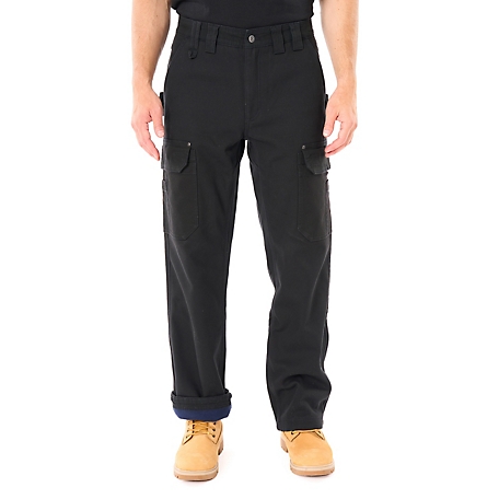 Smith's Workwear Relaxed Fit High-Rise Bonded Fleece-Lined Stretch Duck ...