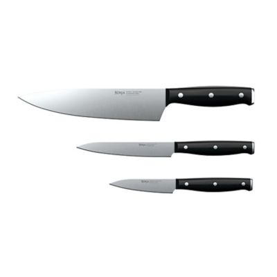 Ninja Foodi Never Dull Essential 3-Piece Set with Chef, Utility & Paring  Knives, Stainless Steel K12003 