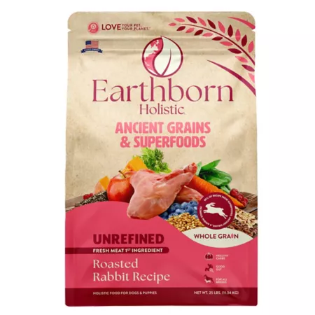 Earthborn Holistic All Life Stages Unrefined Roasted Rabbit Recipe Dry Dog Food