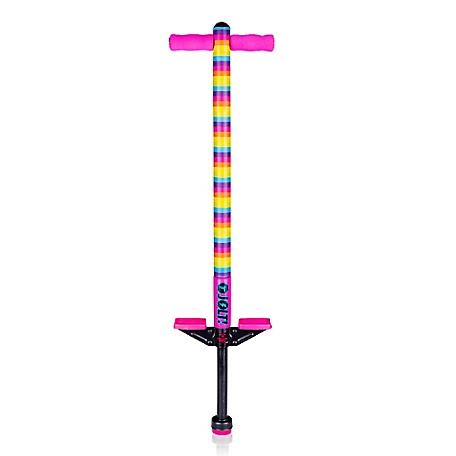 Flybar Foam Jolt Beginners Pogo Stick for Boys' and Girls' Ages 5+, Between 40 to 80 lb., Rainbow