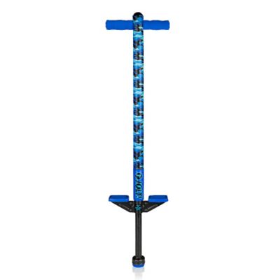 Flybar Foam Jolt Beginners Pogo Stick for Boys' and Girls' (Blue Camo) Ages 5+, Between 40 to 80 lbs.