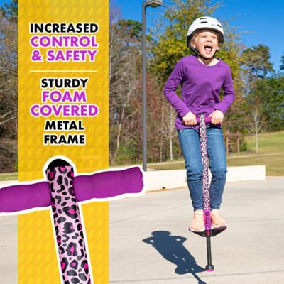 Image showing  Foam Jolt Beginners Pogo Stick for Boys' and Girls', Leopard, Ages 5+, Between 40 to 80 lb.