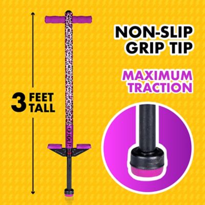Image showing  Foam Jolt Beginners Pogo Stick for Boys' and Girls', Leopard, Ages 5+, Between 40 to 80 lb.