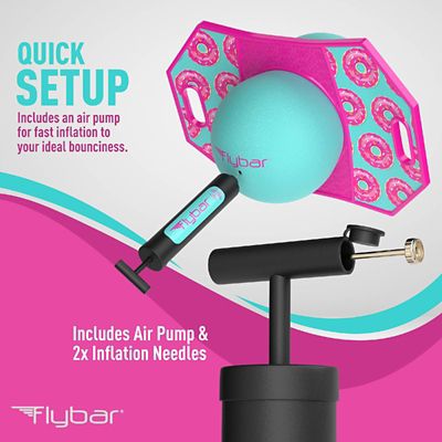 Image showing  Pogo Ball, Kids Jump Trick Bounce Board with Pump and Strong Grip Deck, Donut