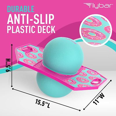 Image showing  Pogo Ball, Kids Jump Trick Bounce Board with Pump and Strong Grip Deck, Donut