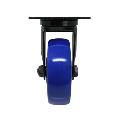 Image showing  4 in. Swivel Blue Caster, 300 lb. Capacity