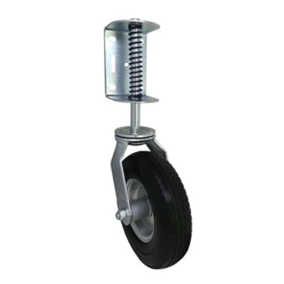 Image showing  8 in. Spring Loaded Flat-Free Gate Caster, 220 lb. Capacity