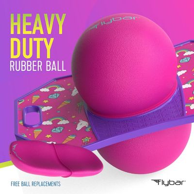 Image showing  Pogo Ball, Kids Jump Trick Bounce Board with Pump and Strong Grip Deck, Unicorn