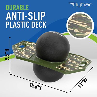 Image showing  Pogo Ball, Kids Jump Trick Bounce Board with Pump and Strong Grip Deck, Camo