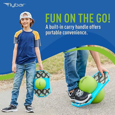 Image showing  Pogo Ball, Kids Jump Trick Bounce Board with Pump and Strong Grip Deck, Robot