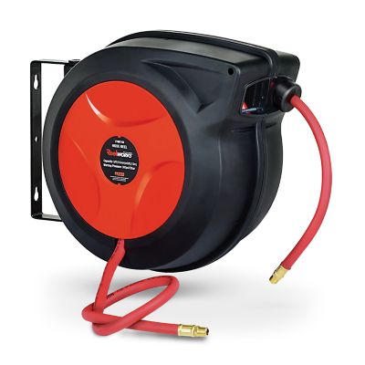 Freeman 1/2 in. x 65 ft. Retractable Water Hose Reel with Spray