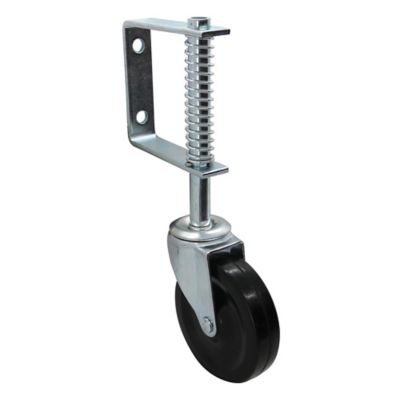 Image showing  4 in. Spring-Loaded Gate Caster, 125 lb. Capacity