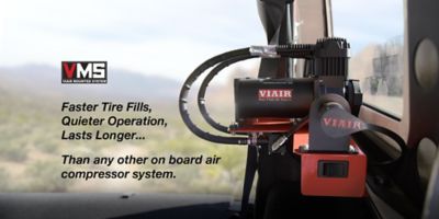 Image showing  Dual Stealth Black 485 Viair Mounted System, 200PSI