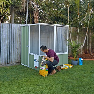 Image showing  Chicken Coop, 5 Chicken Capacity, 5 x 5ft., Pale Eucalypt