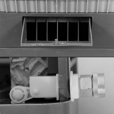 Image showing 6 th Hessaire 3,100 CFM 3-Speed Portable Evaporative Cooler/Swamp Cooler, 950 sq. ft.