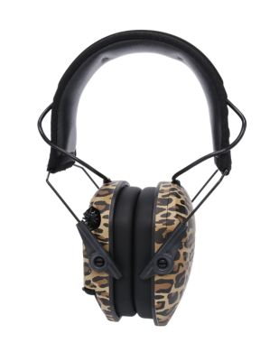 Image showing  Razor Slim Electronic Ear Muffs, 23 dB Noise Reduction Rating, Leopard Print, 1-Pair