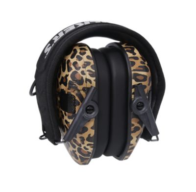 Image showing  Razor Slim Electronic Ear Muffs, 23 dB Noise Reduction Rating, Leopard Print, 1-Pair