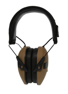 Walker's Razor Patriot Series Electronic Ear Muffs, 23 dB Noise Reduction Rating, Battle Brown, 1-Pair