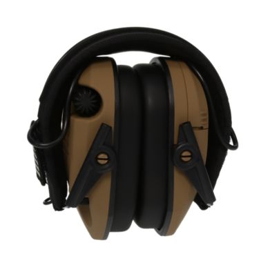 Image showing  Razor Patriot Series Electronic Ear Muffs, 23 dB Noise Reduction Rating, Battle Brown, 1-Pair