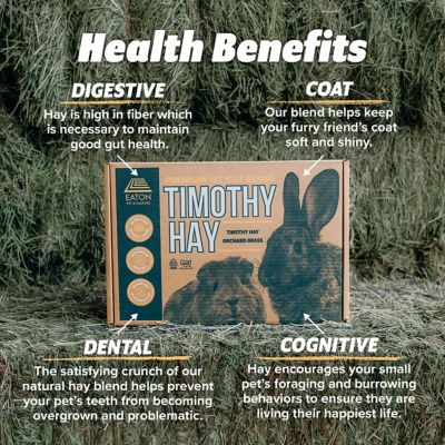 Image showing  Premium 1st Cut Western Timothy Hay Orchard Grass Blend, 6 lb.