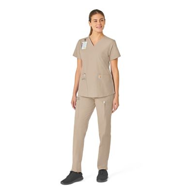 Image showing 2 th Carhartt Force Essentials V-Neck Scrub Top