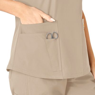 Image showing 4 th Carhartt Force Essentials V-Neck Scrub Top