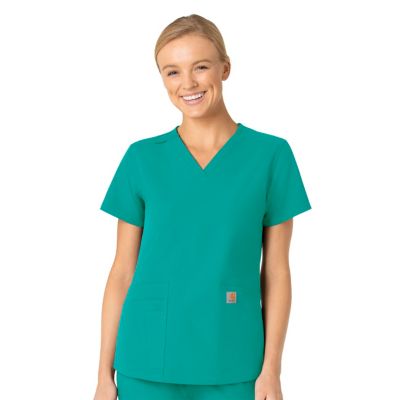 Image showing 0 th Carhartt Force Essentials V-Neck Scrub Top
