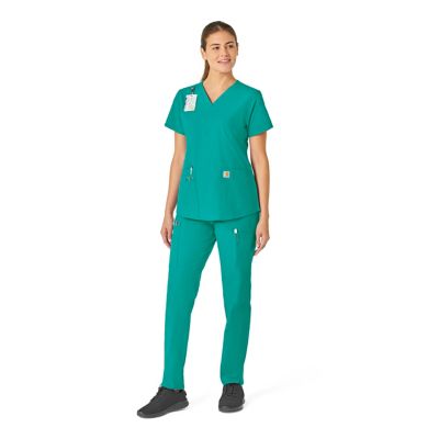 Image showing 2 th Carhartt Force Essentials V-Neck Scrub Top