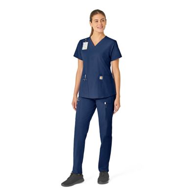 Image showing 2 th Carhartt Force Essentials V-Neck Scrub Top