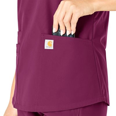 Image showing 3 th Carhartt Force Essentials V-Neck Scrub Top