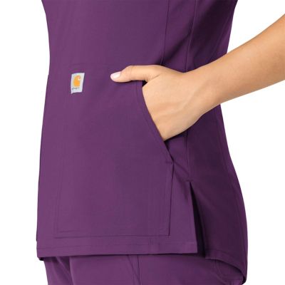 Image showing 4 th Carhartt Force Essentials Notch Neck Tunic Scrub Top