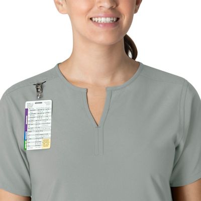 Image showing  Force Essentials Notch Neck Tunic Scrub Top