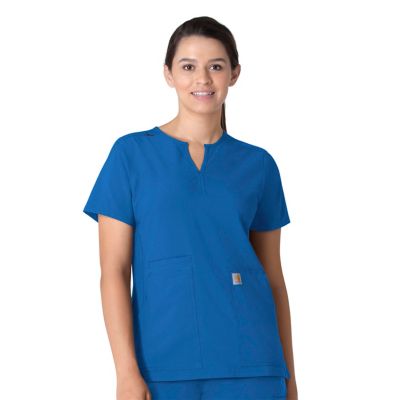 Carhartt Women's Force Essentials Multi-Pocket Notch Neck Tunic Scrub Top