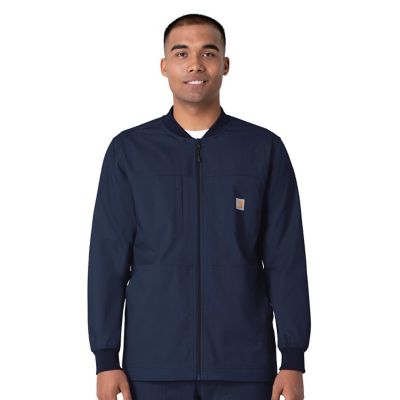 Carhartt Men's Rugged Flex 5-Pocket Ripstop Utility Warm-Up Scrubs Jacket