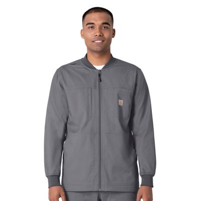 Carhartt Men's Rugged Flex 5-Pocket Ripstop Utility Warm-Up Scrubs Jacket