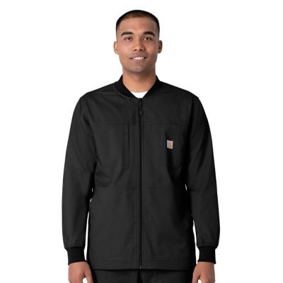 Carhartt Men's Rugged Flex 5-Pocket Ripstop Utility Warm-Up Scrubs Jacket