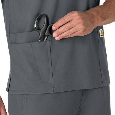 Image showing  Unisex Force Essentials 6-Pocket V-Neck Scrub Top