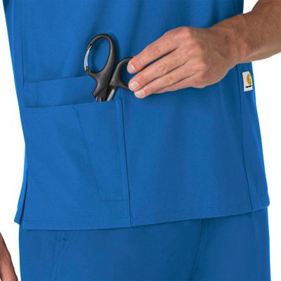 Image showing 4 th Carhartt Unisex Force Essentials 6-Pocket V-Neck Scrub Top