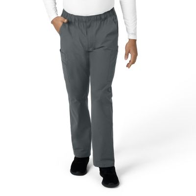 Image showing 0 th Carhartt Men's Force Essentials 9-Pocket Straight Mid-Rise Cargo Scrub Pants