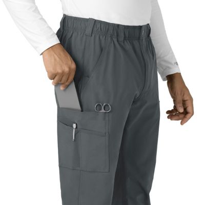 Image showing 5 th Carhartt Men's Force Essentials 9-Pocket Straight Mid-Rise Cargo Scrub Pants