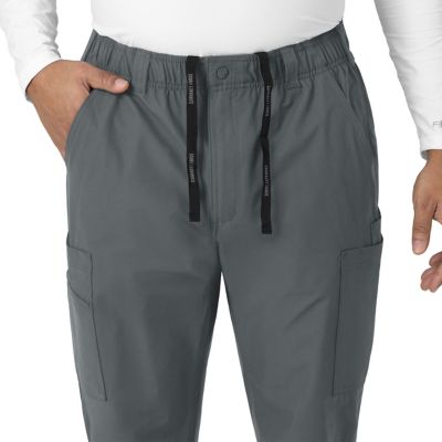 Image showing 6 th Carhartt Men's Force Essentials 9-Pocket Straight Mid-Rise Cargo Scrub Pants